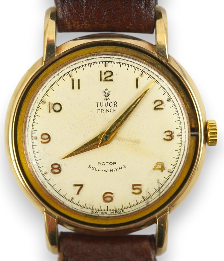 A gentleman's early 1950's 9ct gold Tudor Prince Self-Winding Rotor wrist watch